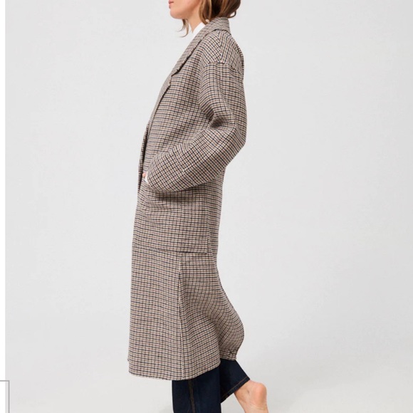 Vita Oversized Checked Wool Coat - Picture 7 of 12